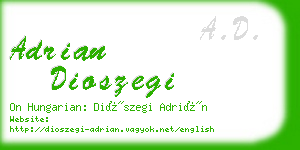 adrian dioszegi business card